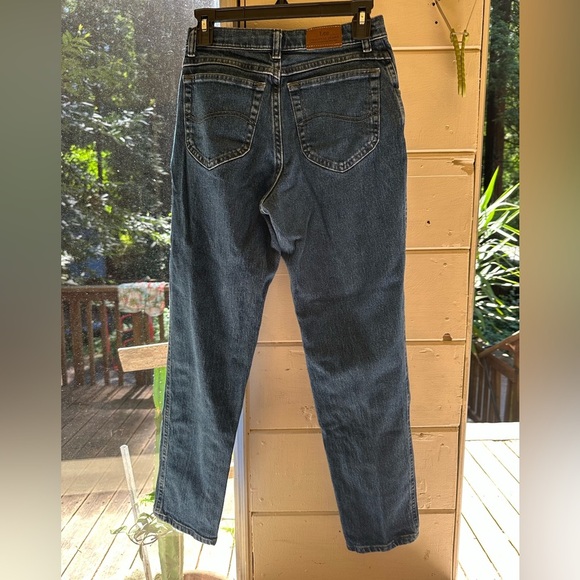 VINTAGE Lee Blue Denim Jeans-Straight Leg-Size 25/26 - Picture 11 of 14